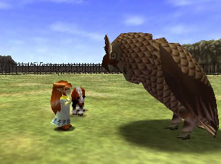 Kaepora, Epona, and Malon, all together!